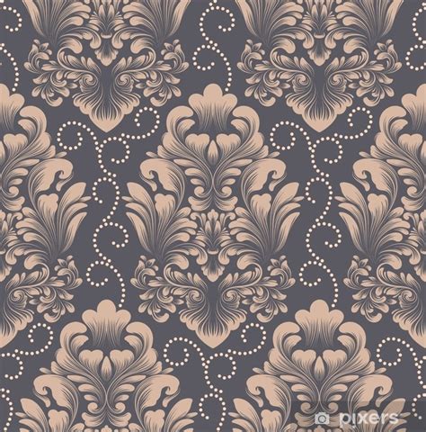 Wall Mural Vector Damask Seamless Pattern Element Classical Luxury Old