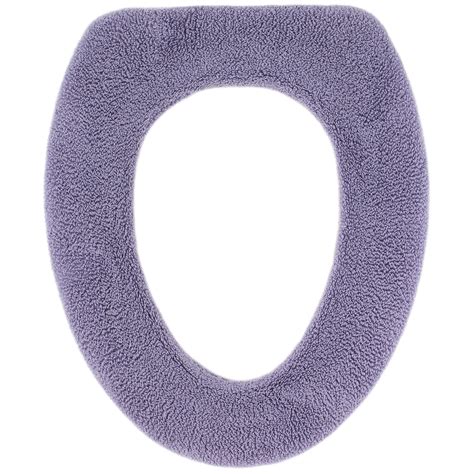 Soft Fabric Toilet Seat Cover Warm N Comfy Fits Most Round Elongated 14