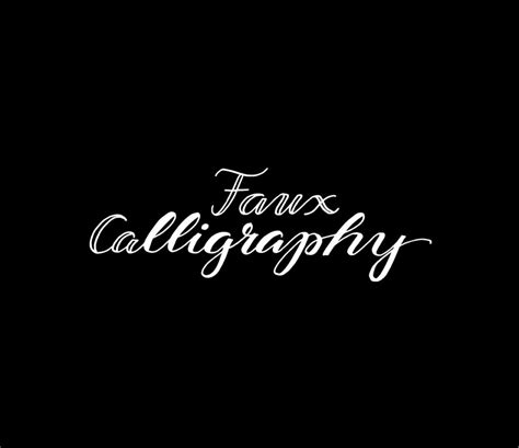 Handlettering & Moderne Kalligrafie by Katja Haas ... Die faux calligraphy ist eine großartige handlettering technik.