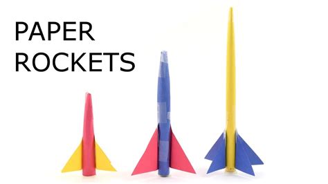 Paper Rockets Stem Activity Youtube