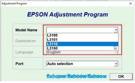 Epson L3110 Resetter Download