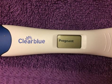 Positive Clear Blue Digital Pregnancy Test Inside Pregnancy Test