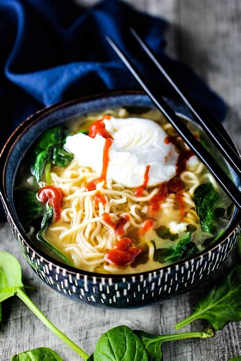 All you need is about 15 minutes and this dish will be. Spinach-Ramen Noodle Soup with Poached Egg | Recipe ...