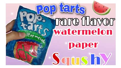 Doing Pop Tarts Rare Flavour Paper Squishy Watermelon Rare Flavour 🍉