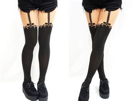 Sexy Bow Dots Suspender Tights Opaque · Sandysshop · Online Store Powered By Storenvy