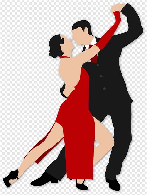 Hombre Y Mujer Bailando Ilustración Baile De Salón Tango Baile