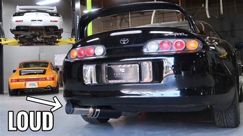 Toyota Supra Exhaust Install Hks Hi Power Youtube