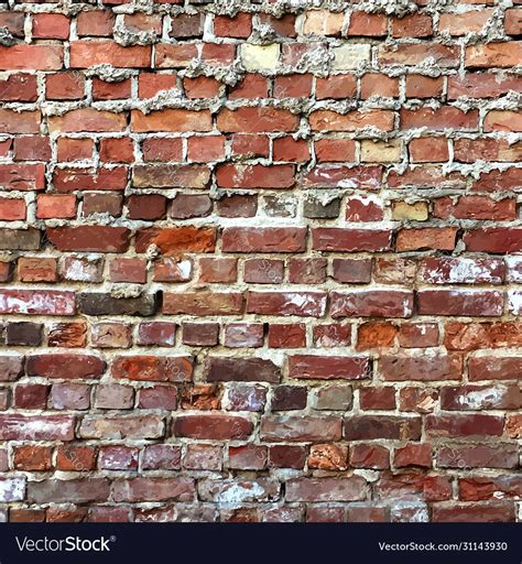 Old Red Brick Wall Grunge Background Royalty Free Vector