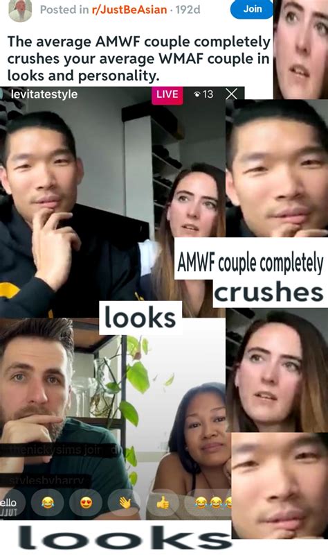 The Average Amwf Couple Completely Crushes Your Average Wmaf Couple In Looks And Personality