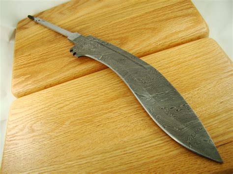 Custom Damascus Bush Kukri Knife Blank Machete Knifemaking