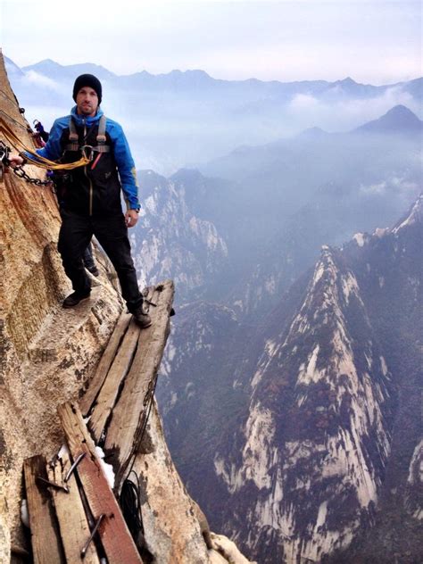 Terrifying Hike On Steep Mountain Cliffs In China Lloyd S Blog