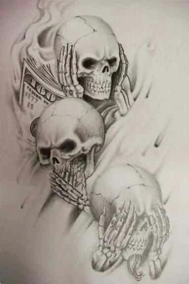Pin By Eduardo Morales On No Veo No Oigo No Digo Nada Skulls Drawing