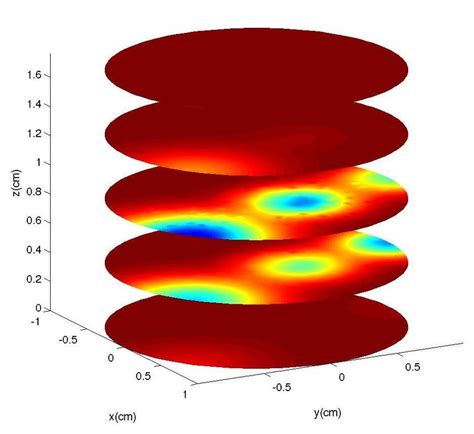 Left True Conductivity Distribution On Five Crosssectional Planes