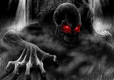 Demonic Photo By Comm King Photobucket Scary Wallpaper Skull