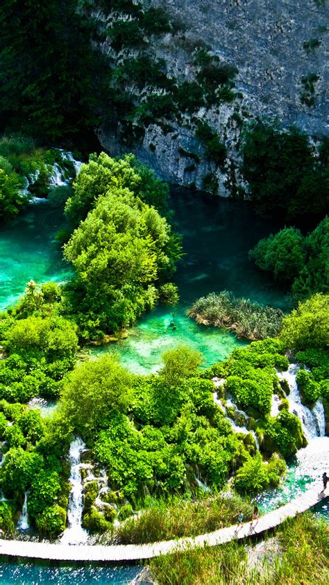 Beautiful Nature Wallpaper For Mobile Plitvice Lakes National Park
