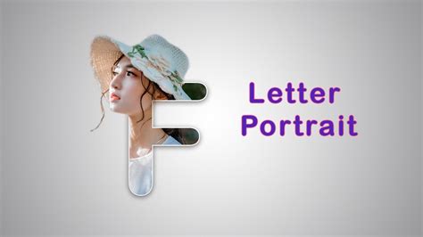 Letter Portrait In Photoshop Photoshop Tutorial Photoimagetext