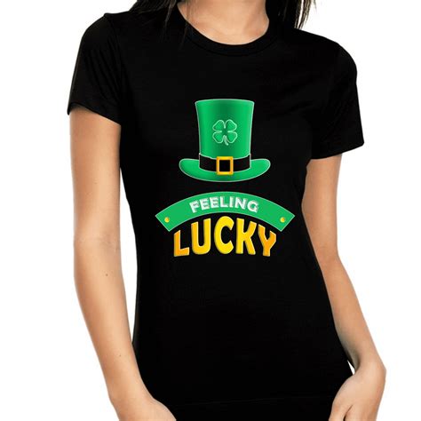 St Patricks Day Shirt For Women Saint Patrick S Shamrock Shirts Lucky Leprechaun Irish Tops