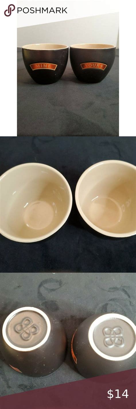 Bailey S Irish Cream Mine And Yours Mugs Dessert Cups Bowl Ceramic