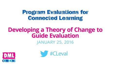 Developing A Theory Of Change To Guide Evaluation Session 2 Youtube