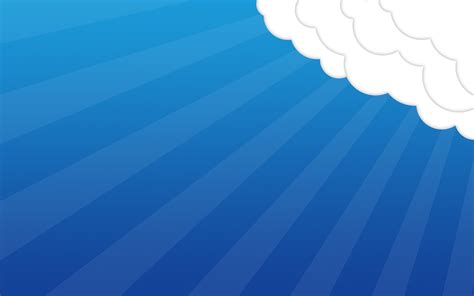 Cloud Vector Minimalism Blue Background Clouds Digital Art Hd