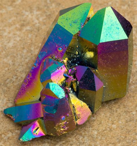 Usually, these types of crystals resemble quartz from herkimer, new york, and are formed in calcite veins which commonly weather away, leaving the crystals suspended in clay. Aura Crystals Rainbow Quartz Cluster | Auracrystals