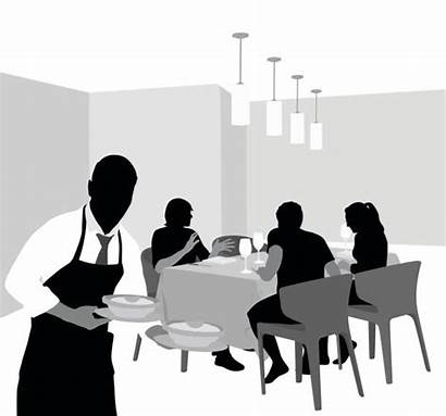 Restaurant Clipart Employee Clip Dining Manager Illustrations