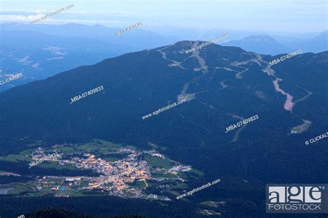 Andalo Brenta Dolomites Trento District Italyview Of Village At