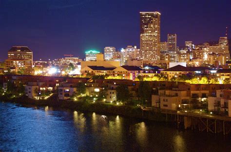 Portland Or Downtown Portland At Night Photo Picture Image Oregon