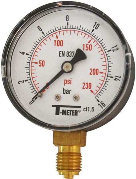 Pressure Gauge Bourdon Tube Dry Dial Process With Abs Housing