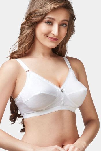 Buy Trylo Sarita Cotton Non Wired Soft Full Cup Bra White At Rs305 Online Bra Online