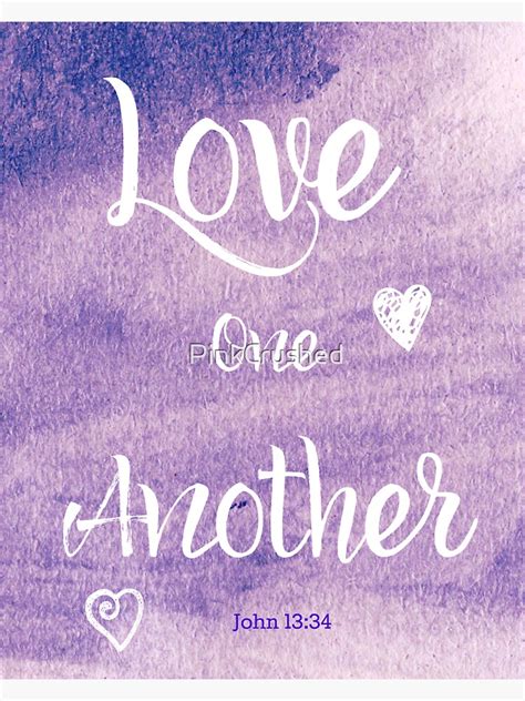 Love One Another Christian Bible Verse Quote Sticker By Pinkcrushed