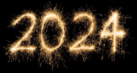 Sparkling Golden New Year 2024 Stock Photo Download Image Now Istock