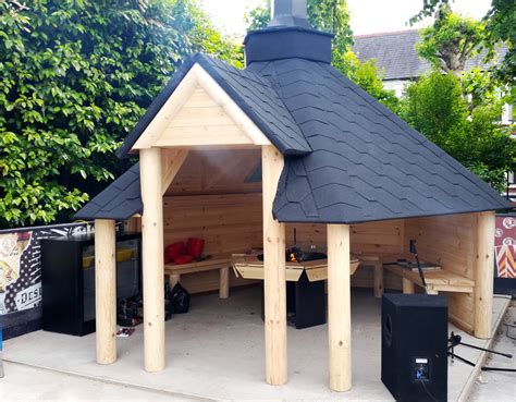 Sie haben lust auf pizza, döner, pasta, chinesisch, indisch, nepalesisch oder andere leckere internationale gerichte? Grillhütte offen 9,2qm | Pergola, Grillhütte, Diy außenbar