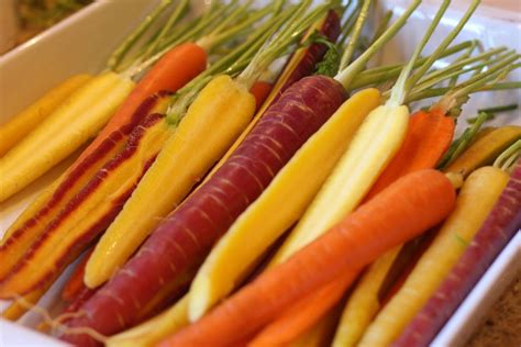 Roasted Heirloom Carrots Fabulesley
