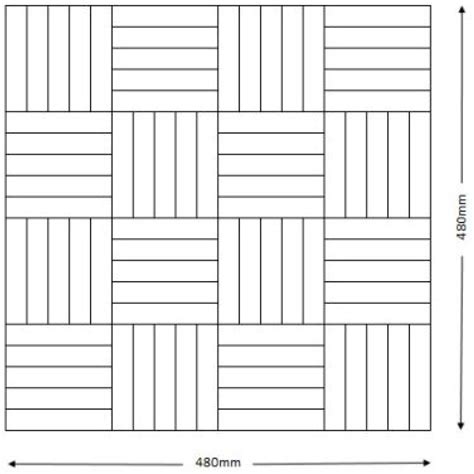 Rustic Oak Solid Parquet Mosaic Five Finger Panels Unfinished