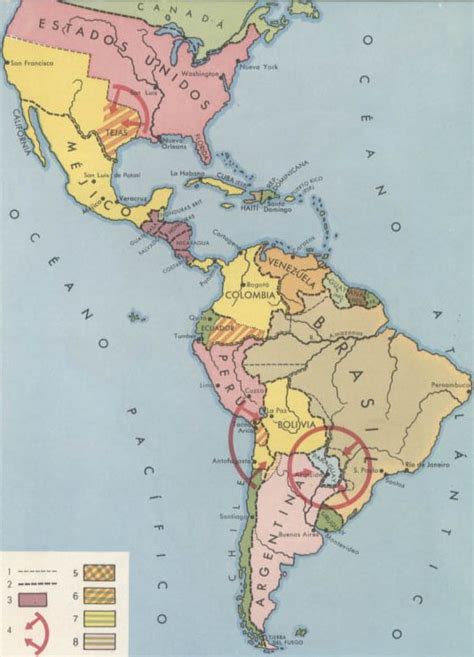 Mapa De Hispanoamerica Imagui