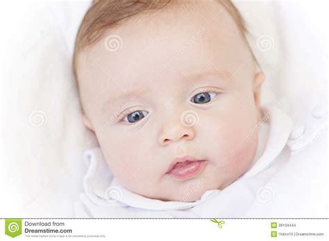 Cute Newborn Baby Boy Face Stock Images Image 28134444