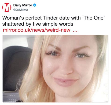 woman s perfect tinder date with the one shattered by five simple words shattered by five