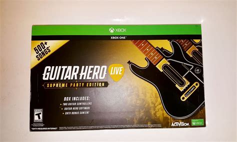 Guitar Hero Live Supreme Party Edition 2 Pack Bundle Xbox One New With Bonus Video Games