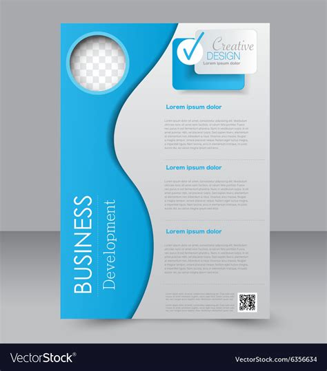 Brochure Template Business Flyer Editable A4 Vector Image