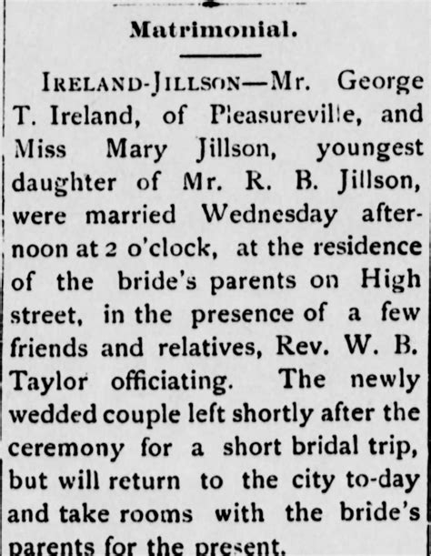 Death, Birth and Marriage – In the March 23 1895 Frankfort Newspaper