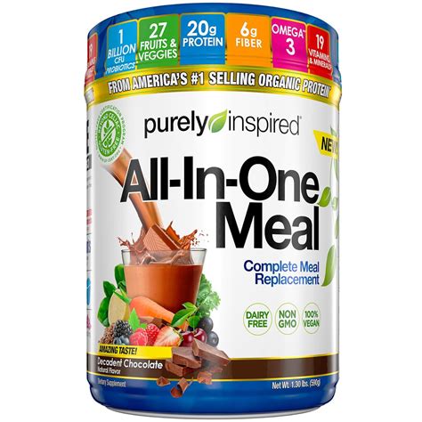 Purely Inspired All In One Meal Meal Replacement Shake Powder Vegan