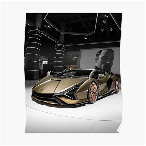 Lamborghini Sian Poster By Exoticcarsnyc Redbubble