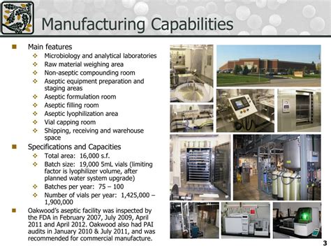 Ppt Presentation Of Manufacturing Capabilities Powerpoint