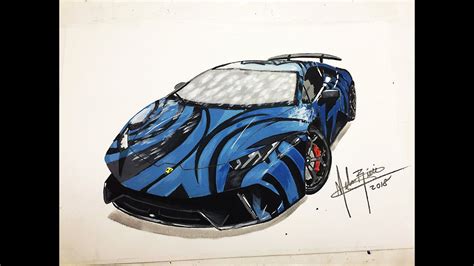 Como Dibujar Un Auto Lamborghini Performante Lamborghini Car