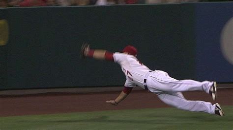 Trout Robs Sanchez With An Insane Diving Catch Youtube