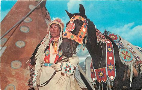 Oklahoma Pawnee Bills Indian Trading Post Indian Chief And Horse 1960s