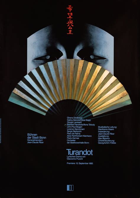 Vintage Poster Turandot Bühnen Der Stadt Bonn Galerie 1 2 3