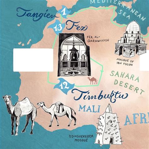 Another Detail Of My Latest Travel Map About Ibn Battuta