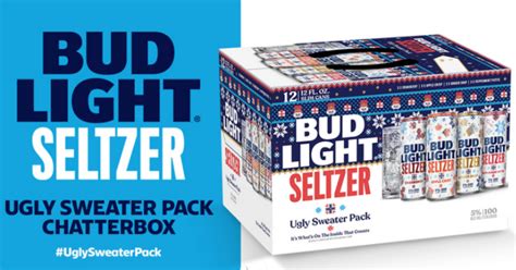 host a bud light seltzer ugly sweater pack chatterbox julie s freebies